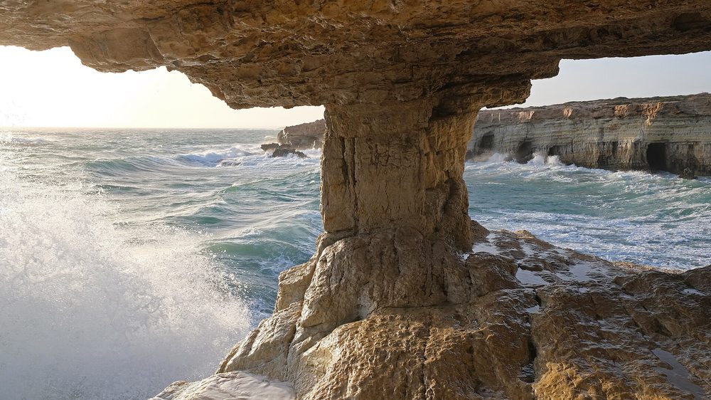 Cape Greco is a scenic spot for the Cyprus swimming season
