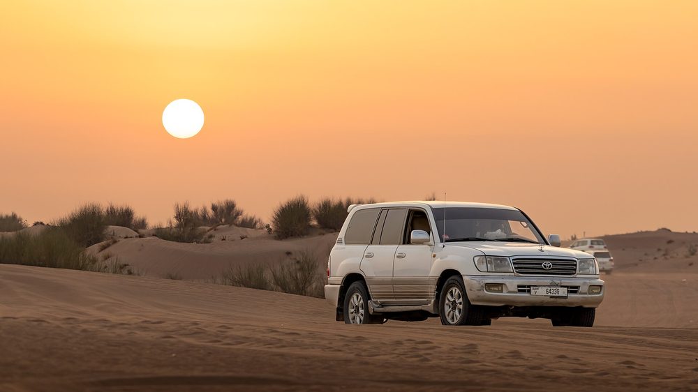The desert dunes outside Dubai in shoulder season