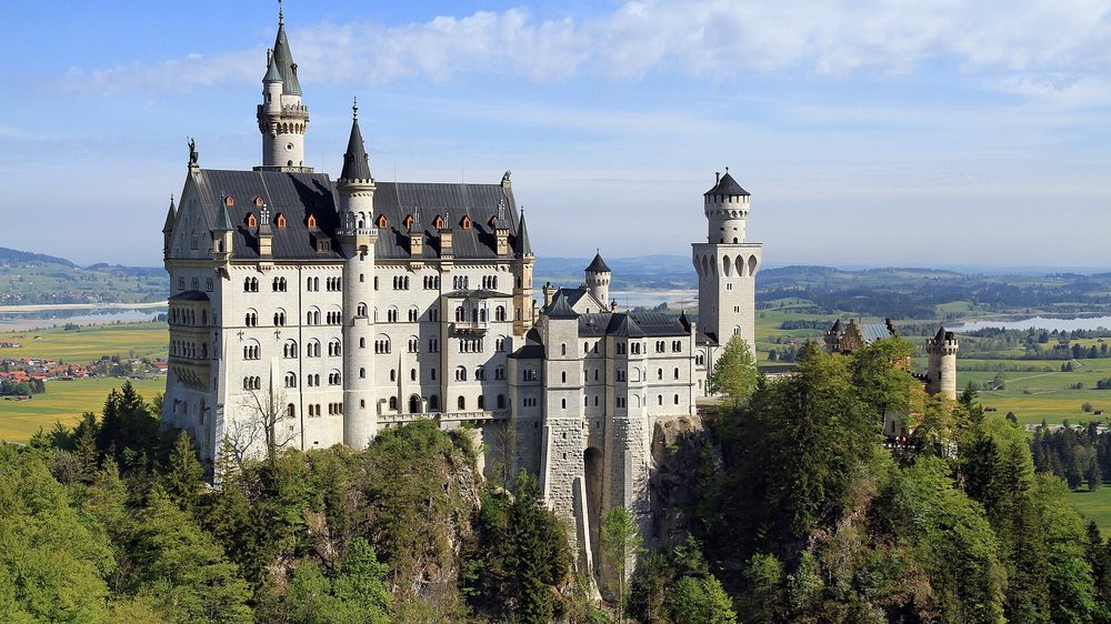 Neuschwanstein Castle is best seen when you visit Germany in summer