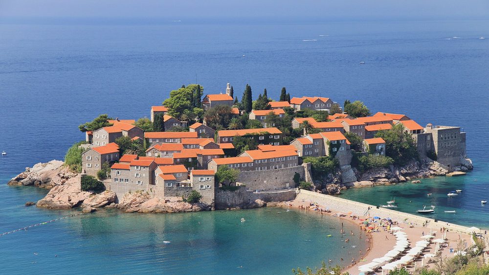 The island of Sveti Stefan is a classic Montenegro view