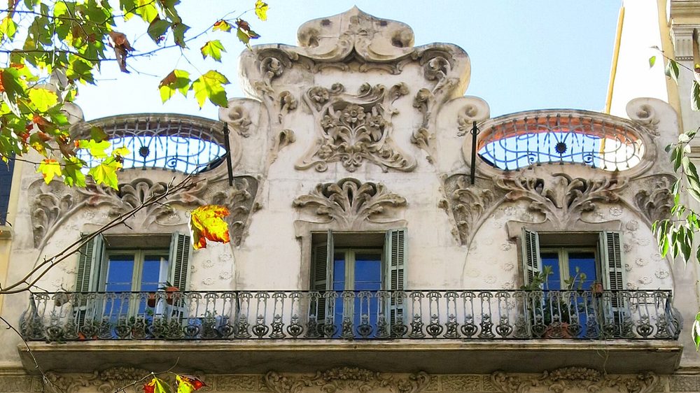 A quiet street in the Eixample district of Barcelona
