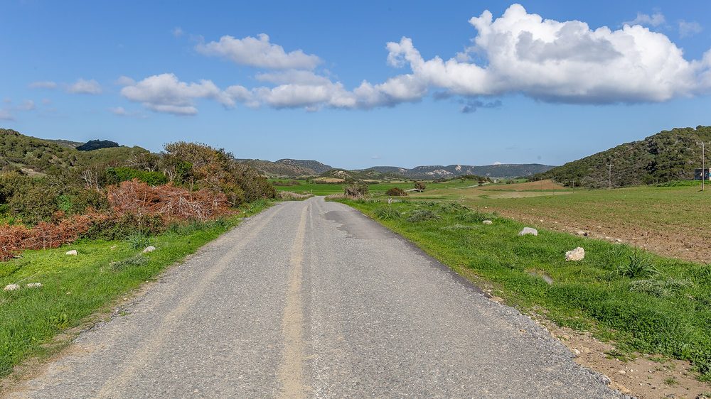 A scenic coastal road for drives from Limassol, Cyprus