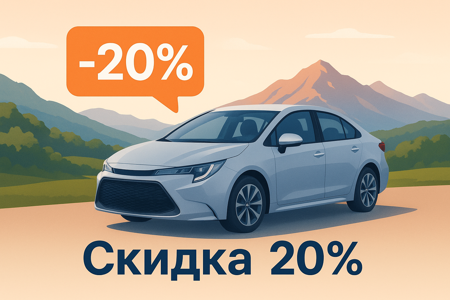 Скидка 20% на аренду